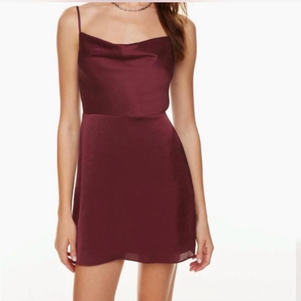 Aritzia cowl neck dress